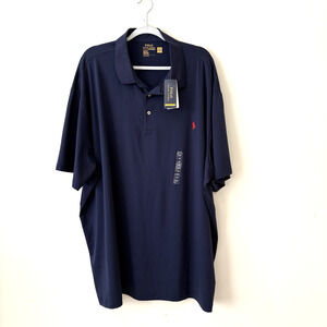 POLO RALPH LAUREN Polo Shirt Men's 4XB Blue Classic-fit Performance Golf NWT